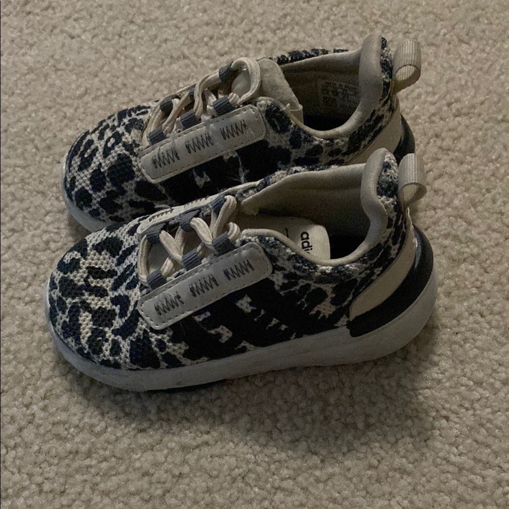 adidas Black and White Camouflage Sneakers